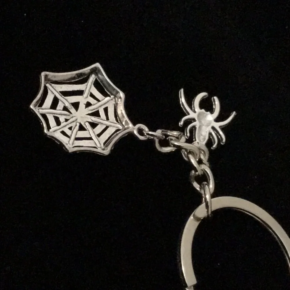 Spider & Web Keychain